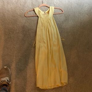 Yellow Alice and Olivia mini dress